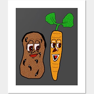 Potato and Carrot Posters and Art